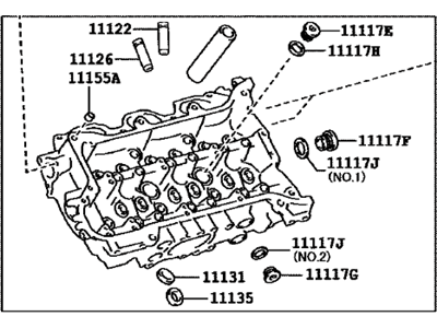 Lexus 11101-09691 Head Sub-Assembly, CYLIN