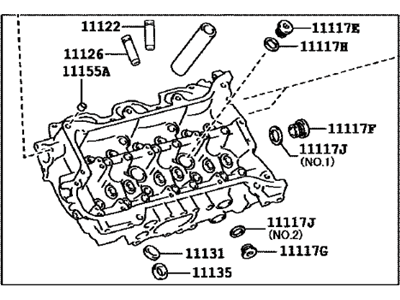 Lexus 11101-29626 Head Sub-Assembly, CYLIN