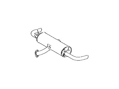 Lexus 17440-0P120 Exhaust Tail Pipe Assembly, No.2