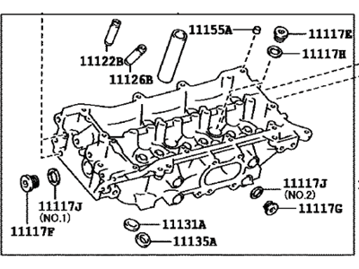 Toyota 11102-09200 Head Sub-Assembly, Cylinder