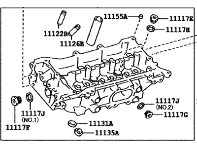 Lexus 11102-09180 Head Sub-Assy, Cylinder