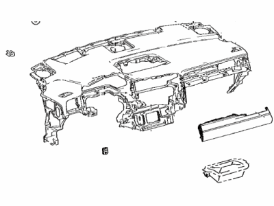 Lexus 55401-0E170-C0 Pad Sub-Assembly, INSTRU