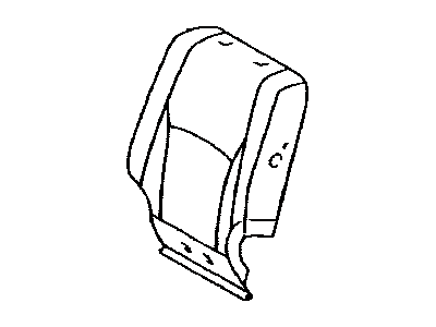 Lexus 71074-53100-A0 Front Seat Back Cover, Left (For Separate Type)