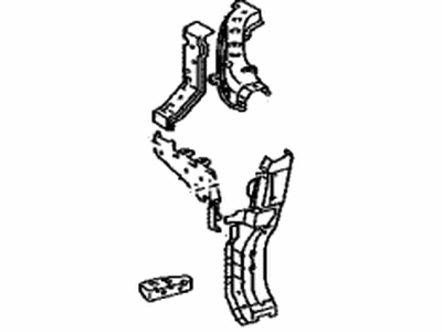 Lexus 53202-0E011 Support Sub-Assy, Radiator, RH