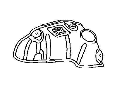 Lexus 17168-31021 Insulator, Exhaust Manifold Heat, NO.2