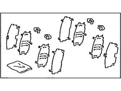 Toyota 04945-12110 SHIM Kit, Anti SQUEL