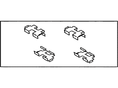 Lexus 04948-75010 Fitting Kit, Disc Brake, Rear