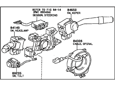 Lexus 84310-50451 Switch Assy, Turn Signal