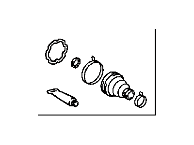 Lexus 04437-53030 Boot Kit, Rear Drive Shaft Inboard Joint