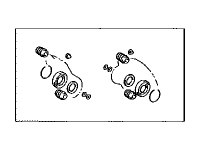 Lexus 04479-50100 Cylinder Kit, Disc Brake, Rear