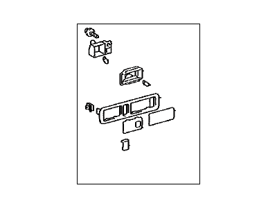 Lexus 81290-50091-G0 Lamp Assy, Rear Room, LH