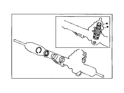 Lexus 04445-50030 Gasket Kit, Power Steering Gear(For Rack & Pinion)