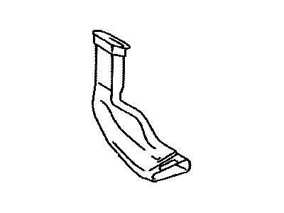 Lexus 87213-0E010 Duct, Air, Rear LH