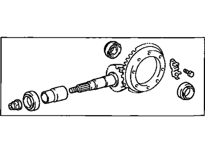 Toyota 41201-80136 Ring & Pinion Gear