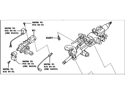 Lexus 45250-0E010 Column Assy, Steering