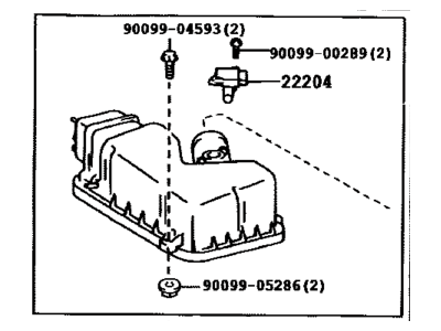 Toyota 17705-0P061 Cap Sub-Assy, Air Cleaner