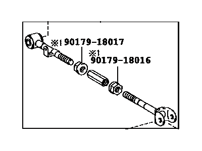 Lexus 48740-48100 Rear Suspension Control Arm Assembly, No.2, Left