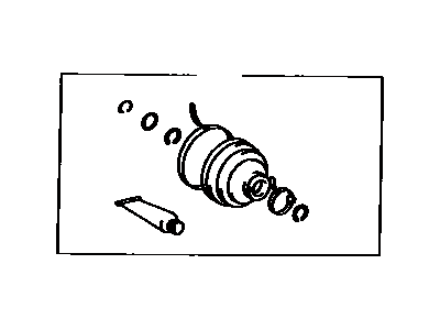 Toyota 04438-60010 Front Cv Joint Boot Kit Inboard Joint