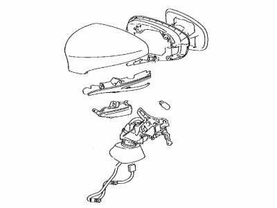 Lexus 87940-30F30 Mirror Assembly, Outer R