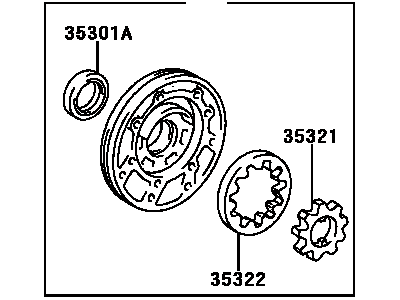 Toyota 35035-07010 Body Sub-Assembly, Fr Oil Pump & Gear