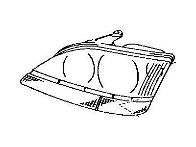 Lexus 81150-33181 Front Headlight Assembly Housing / Lens / Cover - Left