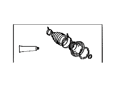 Lexus 04437-48160 Boot Kit, Front Drive Shaft