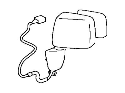 Lexus 87910-48030-B0 Mirror Assy, Outer Rear View, RH