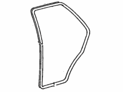 Lexus 62331-48010-A0 Weatherstrip, Rear Door Opening Trim, RH