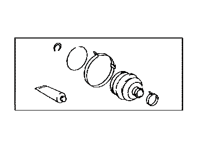 Lexus 04438-50010 Boot Kit, Front Drive Shaft Inboard Joint, LH