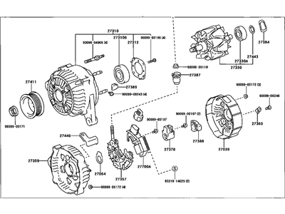 Lexus 27060-20110-84 Reman Alternator Assembly