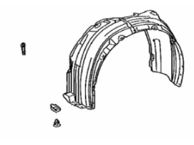 Lexus 53875-33200 Liner, Front Fender, RH