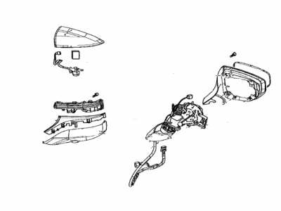 Lexus 87910-06470-A1 Mirror Assembly, Outer R