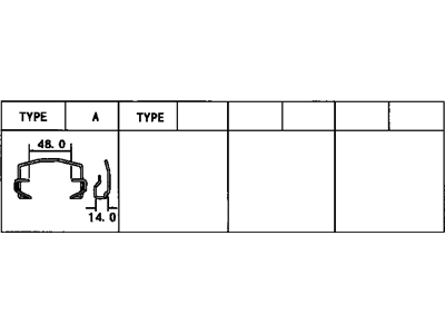 Lexus 31232-22020 Clip, Release Bearing Hub