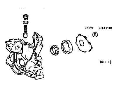 Toyota 15100-46090 Pump Assembly, Oil