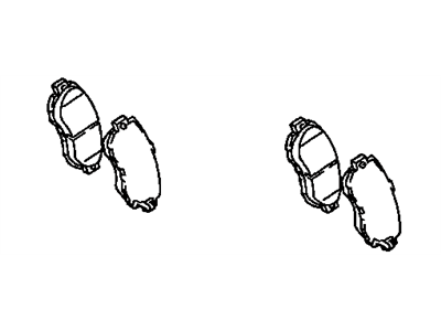 Lexus 04465-22311 Front Disc Brake Pad Kit