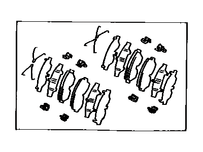 Lexus 04491-33110 Front Disc Brake Pad Kit