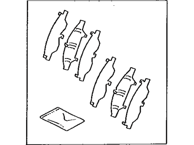 Toyota 04945-33020 Shim Kit, Anti Squeal, Front