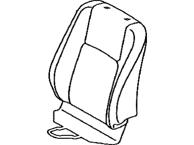 Lexus 71073-76070-A2 Front Seat Back Cover Sub-Assembly, Right (For Separate Type)
