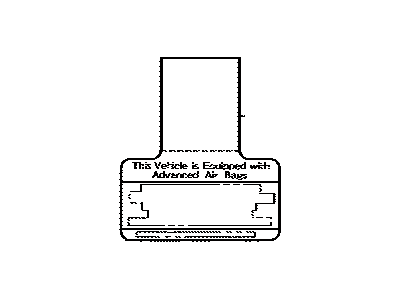Lexus 74599-48020 Label, Driver & Pass Air Bag Caution
