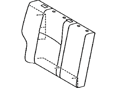 Lexus 71077-76190-C1 Rear Seat Back Cover Sub-Assembly, Right (For Separate Type)