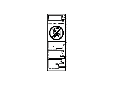 Lexus 74596-78010 Label, Side Air Bag