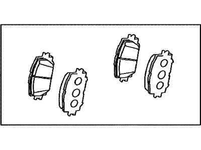 Toyota 04465-47060 Front Disc Brake Pad Kit
