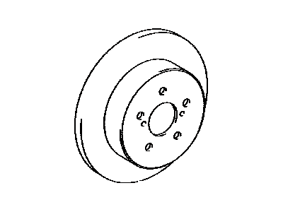 Lexus 42431-12310 Disc, Rear