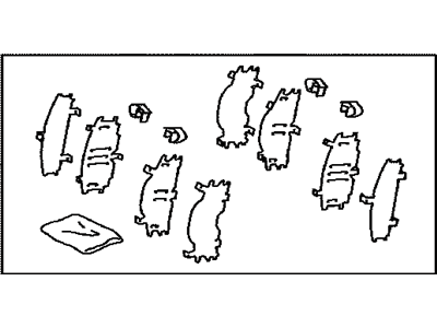 Toyota 04945-47020 SHIM Kit, Anti SQUEAL