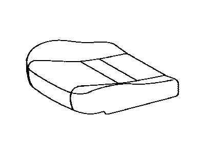 Lexus 71071-76060-A4 Front Seat Cushion Cover Sub-Assembly, Right (For Separate Type)