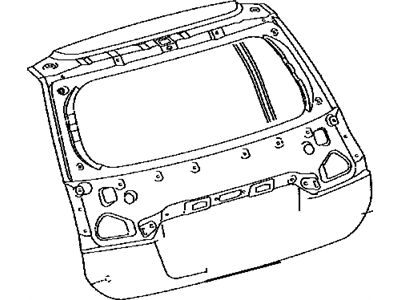 Lexus 67005-48610 Panel Sub-Assy, Back Door