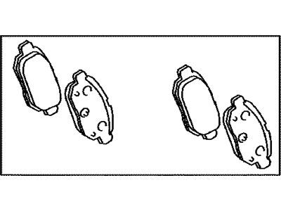 Toyota 04466-47030 Rear Disc Brake Pad Kit