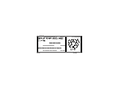 Toyota 28897-24020 Label, Battery CAUTI