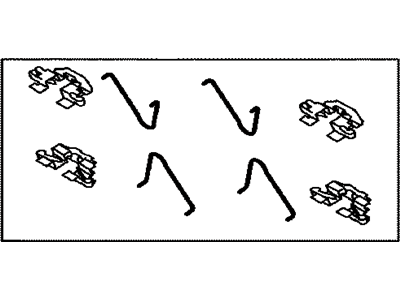 Toyota 04948-47010 Brake Pads Hardware Kit