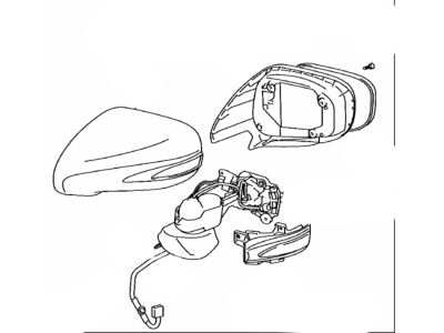Lexus 87940-53471-A0 Mirror Assembly, Outer Rear